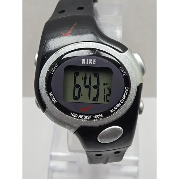 Vintage Rare Nike Triax 120 Lap Digital Running Watch 100M New Battery